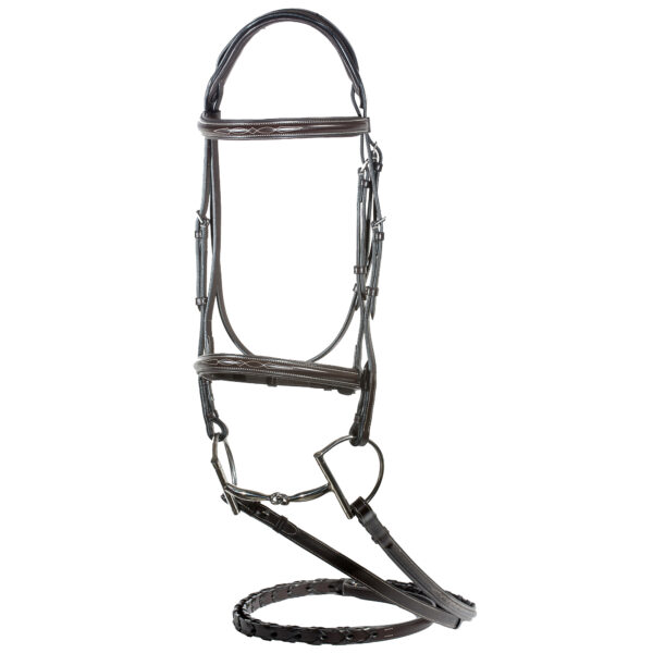 ELENA PONY HUNTER BRIDLE IN HAVANA BY NUNN FINER