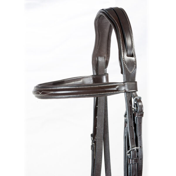 ELENA PONY HUNTER BRIDLE IN HAVANA BY NUNN FINER - Image 5